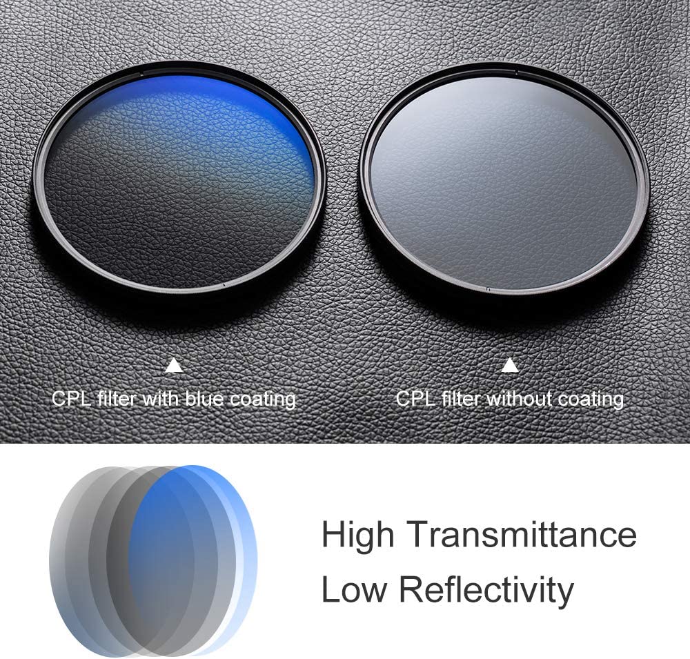 K&F Concept 46mm MC CPL Polarizing Filter KF01.1433 - 5